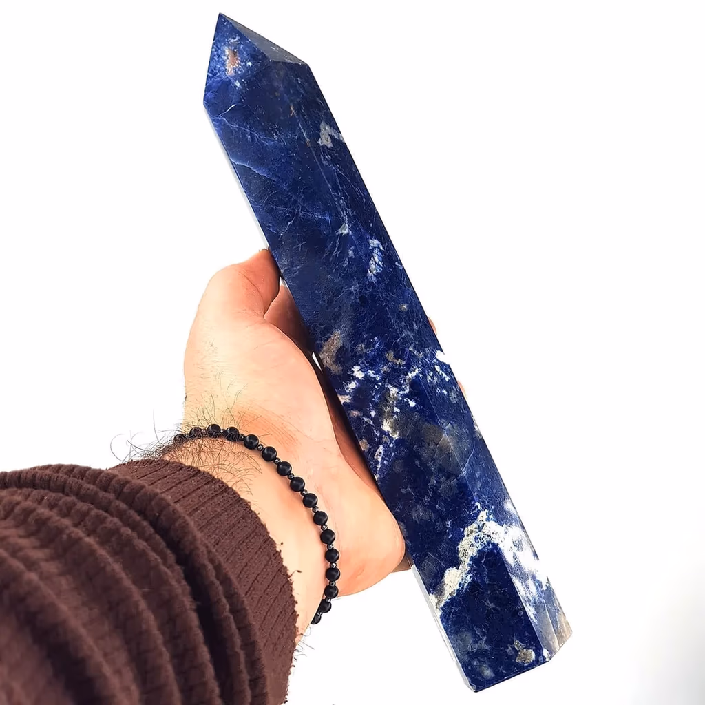 Sodalit Obelisk İncele ve Satın Al Sodalit Obelisk - Orijinal Doğal Taş ve Şifa Kristali Görsel 1