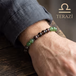 Terazi Burcu Unisex Bileklik 8mm Orijinal Kristal Detay Görseli 5