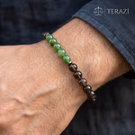 Terazi Burcu Unisex Bileklik 8mm Orijinal Kristal Detay Görseli 6