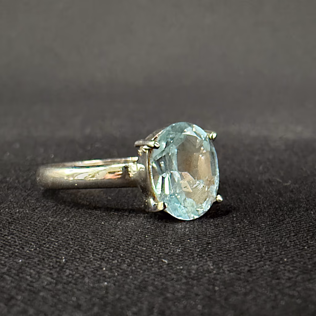Topaz Gümüş Yüzük İncele ve Satın Al Topaz Gümüş Yüzük - Orijinal Doğal Taş ve Şifa Kristali Görsel 1