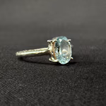 Topaz Gümüş Yüzük Orijinal Kristal Detay Görseli 2
