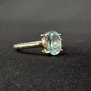Topaz Gümüş Yüzük - Orijinal Şifalı Kristal - Görsel 2