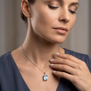 Topaz Kolye Ucu Gümüş AAA - Orijinal Şifalı Kristal - Görsel 1