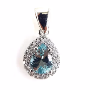 Topaz Kolye Ucu (Gümüş) - Orijinal Şifalı Kristal - Görsel 2