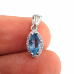 Topaz Kolye Ucu (Gümüş) Orijinal Kristal Detay Görseli 2