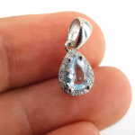 Topaz Kolye Ucu (Gümüş) Orijinal Kristal Detay Görseli 2