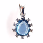 Topaz Kolye Ucu (Gümüş) Orijinal Kristal Detay Görseli 1