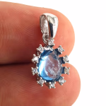 Topaz Kolye Ucu (Gümüş) Orijinal Kristal Detay Görseli 2
