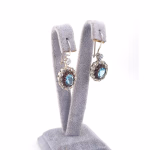 Topaz Küpe (Gümüş) Orijinal Kristal Detay Görseli 1