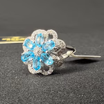 Topaz Yüzük Gümüş AAA Orijinal Kristal Detay Görseli 4