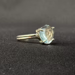 Topaz Yüzük Gümüş Orijinal Kristal Detay Görseli 5