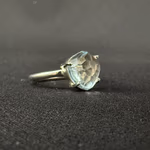 Topaz Yüzük Gümüş Orijinal Kristal Detay Görseli 6