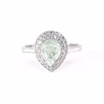 Topaz Yüzük (Gümüş) Orijinal Kristal Detay Görseli 2