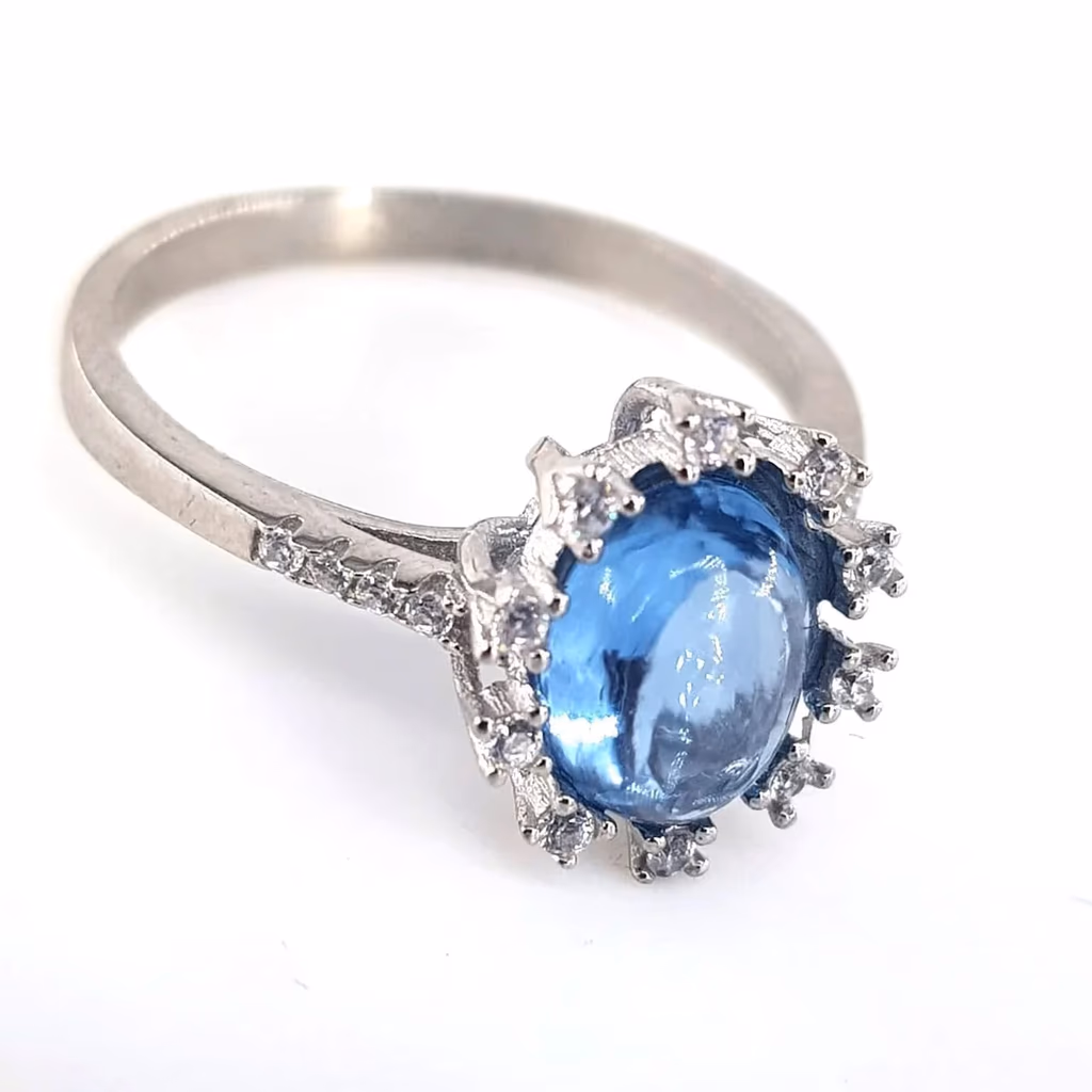 Topaz Yüzük (Gümüş) İncele ve Satın Al Topaz Yüzük (Gümüş) - Orijinal Doğal Taş ve Şifa Kristali Görsel 1