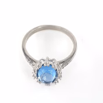 Topaz Yüzük (Gümüş) Orijinal Kristal Detay Görseli 2