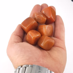 Turuncu Aventurin Tımbıl Orijinal Kristal Detay Görseli 2