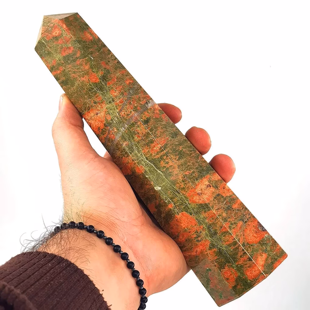 Unakit Obelisk İncele ve Satın Al Unakit Obelisk - Orijinal Doğal Taş ve Şifa Kristali Görsel 1