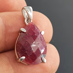 Yakut Kolye Ucu (Gümüş) Orijinal Kristal Detay Görseli 2