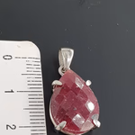 Yakut Kolye Ucu (Gümüş) Orijinal Kristal Detay Görseli 3