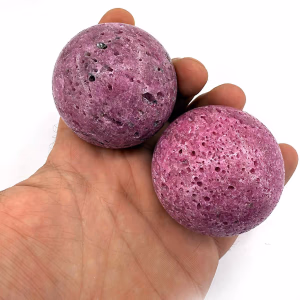 Yakut Küre 340gr - Orijinal Şifalı Kristal - Görsel 1