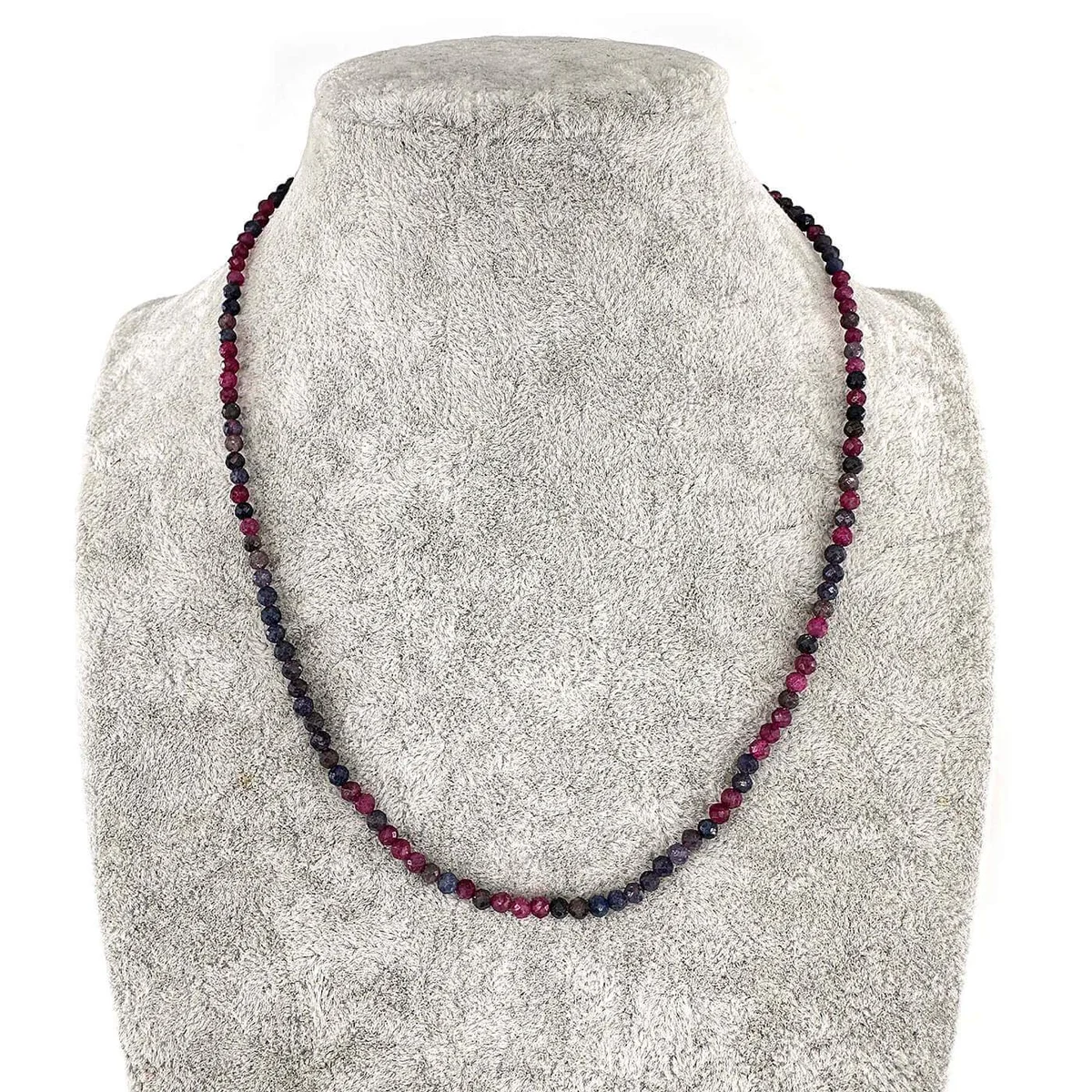 Yakut / Safir Kolye 3mm Gümüş