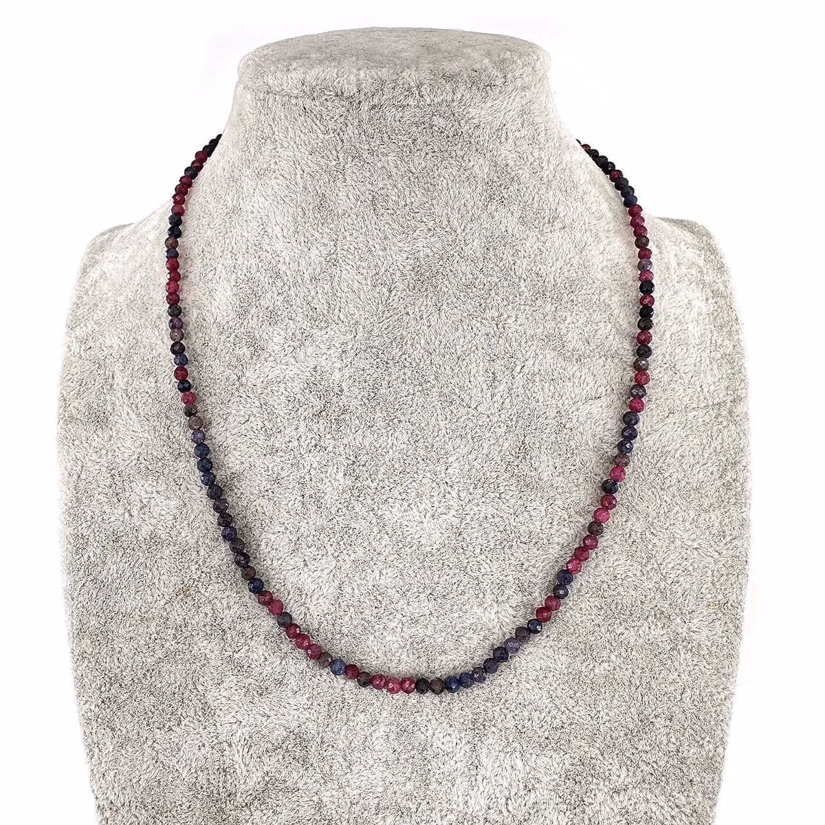 Yakut / Safir Kolye 3mm Gümüş