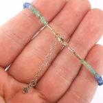 Yakut/Safir/Sarı Safir/Zümrüt Bileklik (Gümüş) Orijinal Kristal Detay Görseli 2