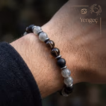 Yengeç Burcu Unisex Bileklik 8mm Orijinal Kristal Detay Görseli 5
