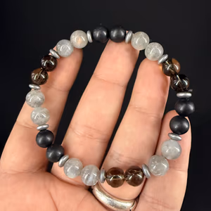 Yengeç Burcu Unisex Bileklik 8mm - Orijinal Şifalı Kristal - Görsel 2