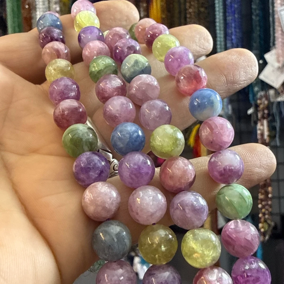 Lepidolit Multicolor Dizi 10 mm