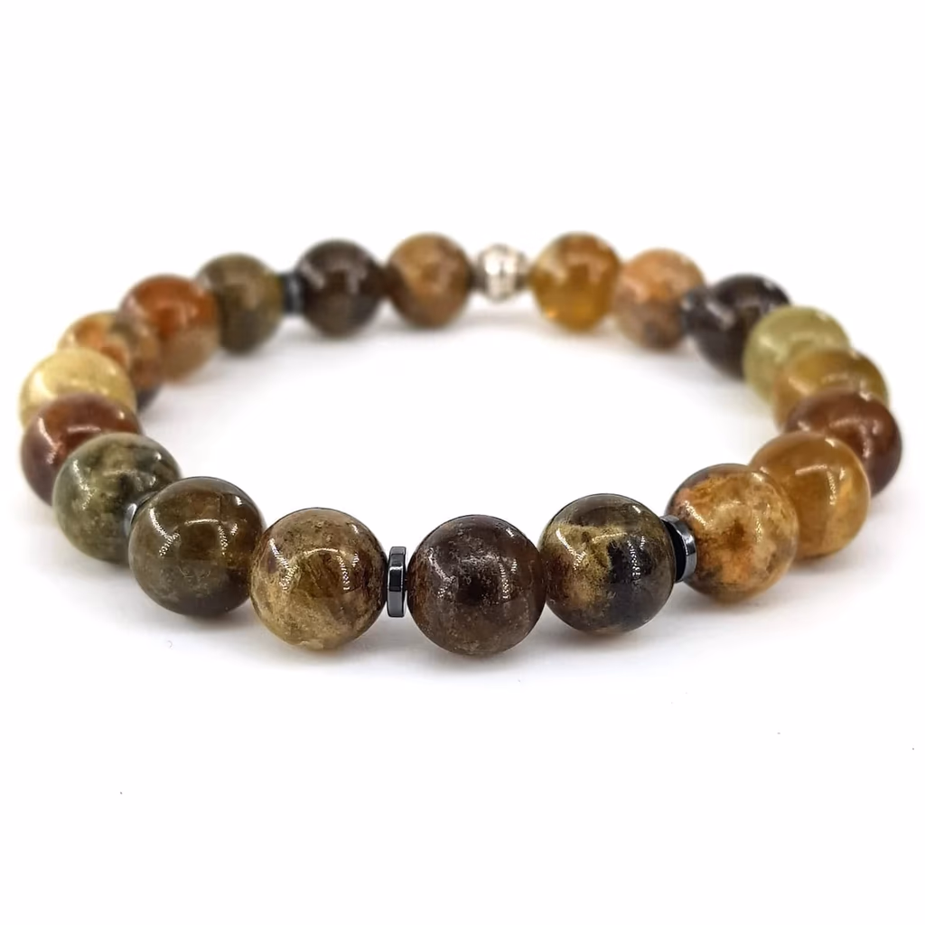 Yeşil Garnet (Lal) Bileklik 8mm - Büyütmek için tıklayın Yeşil Garnet (Lal) Bileklik 8mm - Orijinal Doğal Taş ve Şifa Kristali Görsel 1