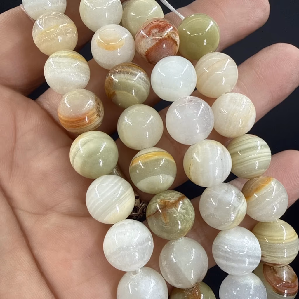 Yeşil Kalsit Dizi 12 mm İncele ve Satın Al Yeşil Kalsit Dizi 12 mm - Orijinal Doğal Taş ve Şifa Kristali Görsel 1