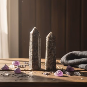 Yooperlite Obelisk - Orijinal Şifalı Kristal - Görsel 1