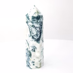 Yosunlu Akik (Moss Agate) Obelisk Orijinal Kristal Detay Görseli 1