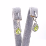 Zeberced Küpe (Gümüş) Orijinal Kristal Detay Görseli 1