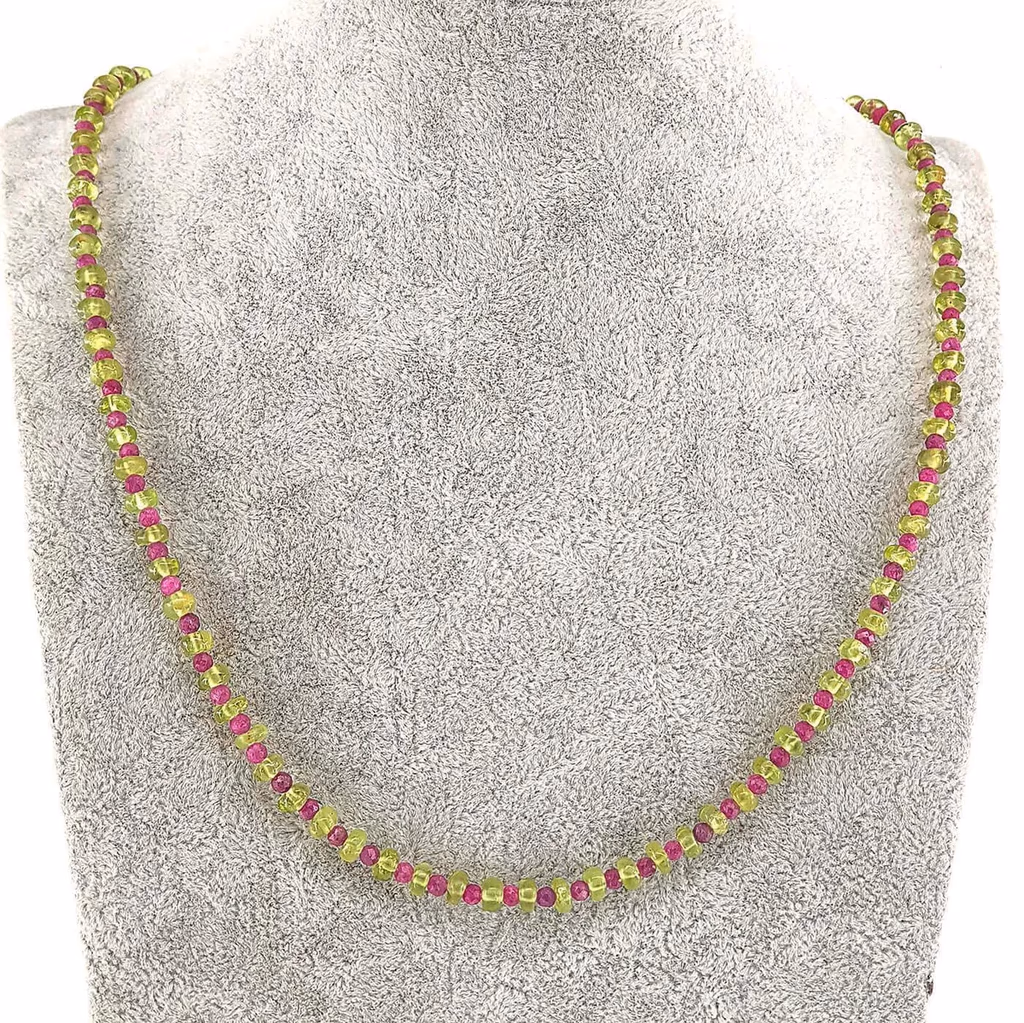 Zeberced , Yakut Kolye 3mm (Gümüş) İncele ve Satın Al Zeberced , Yakut Kolye 3mm (Gümüş) - Orijinal Doğal Taş ve Şifa Kristali Görsel 1