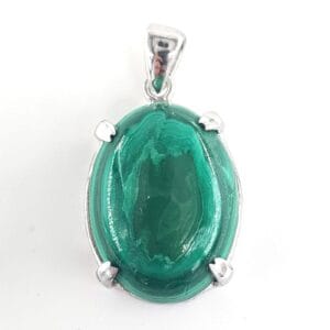 Malahit Kolye Ucu (Gümüş)