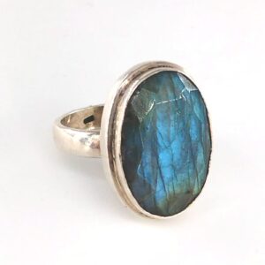 Labradorit Yüzük (Gümüş)