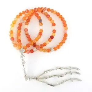 Akik Doğaltaş Tesbih 99lu