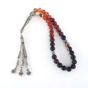 Akik Doğaltaş Tesbih