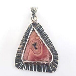 Rodokrozit Kolye Ucu (Gümüş)