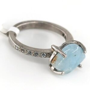 Akuamarin Yüzük (Gümüş) - 2