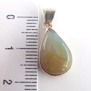 Ateş Opal Kolye Ucu (Gümüş) - opal Taşı Enerjisi ve Doğal Formu