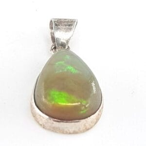 Ateş Opal Kolye Ucu (Gümüş)
