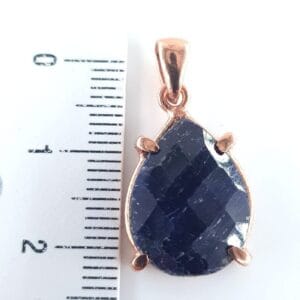 Safir Kolye Ucu (Gümüş) - 2