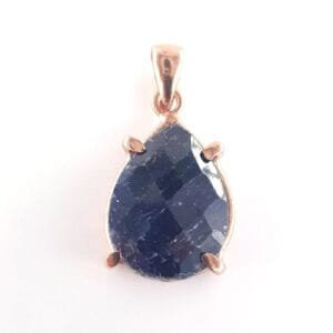 Safir Kolye Ucu (Gümüş)