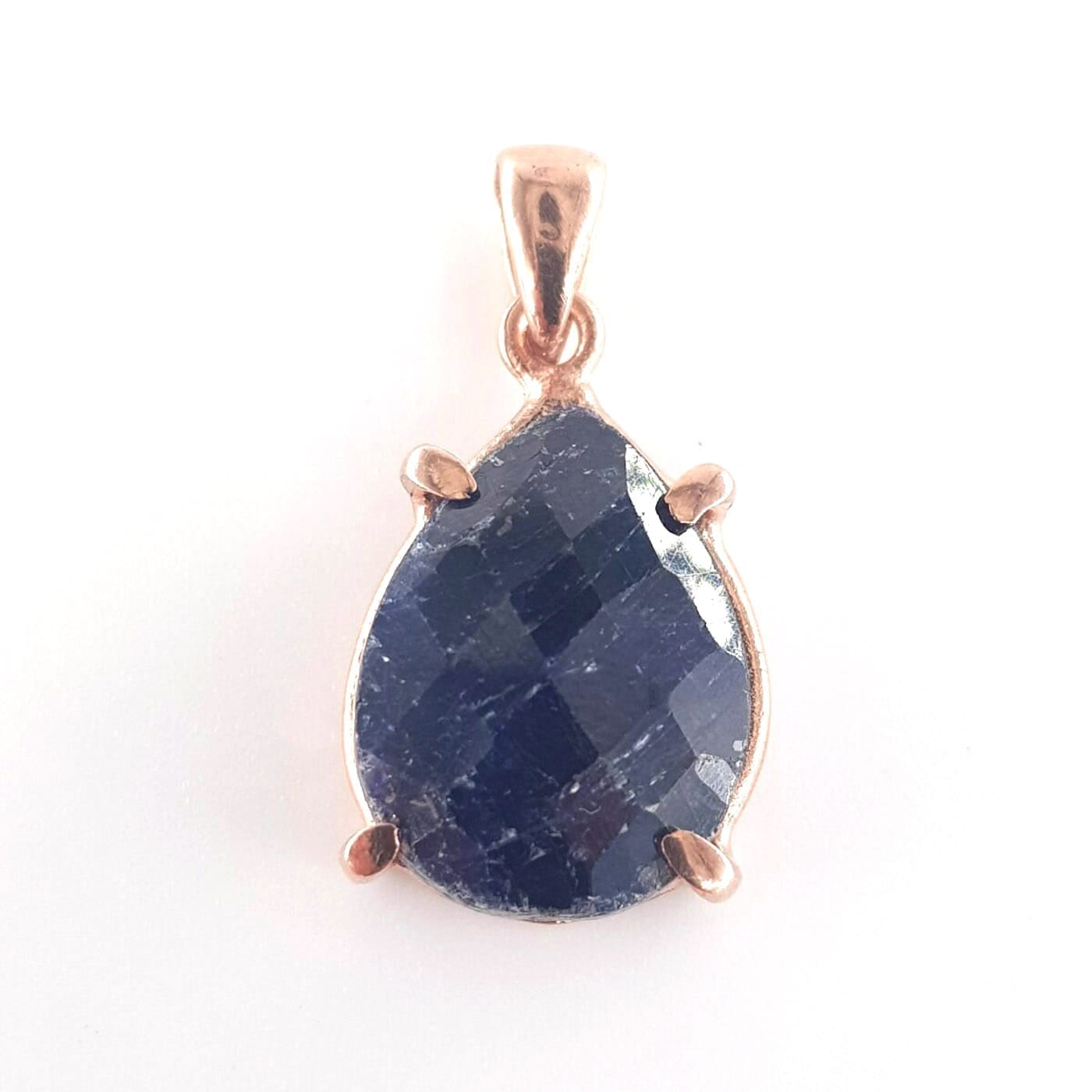 Safir Kolye Ucu (Gümüş)