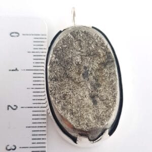 Pirit Kolye Ucu (Gümüş) - Pirit Taşı Enerjisi ve Doğal Formu