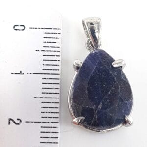 Safir Kolye Ucu (Gümüş) - 2