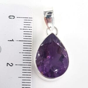 Ametist Kolye Ucu (Gümüş) - Ametist Taşı Enerjisi ve Doğal Formu